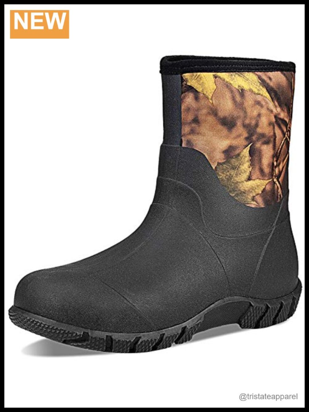 Waterproof Wide Width Rubber Rain Boots for Hunting Farming Gardening Mud